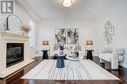 Family Room with fireplace and hardwood floor -