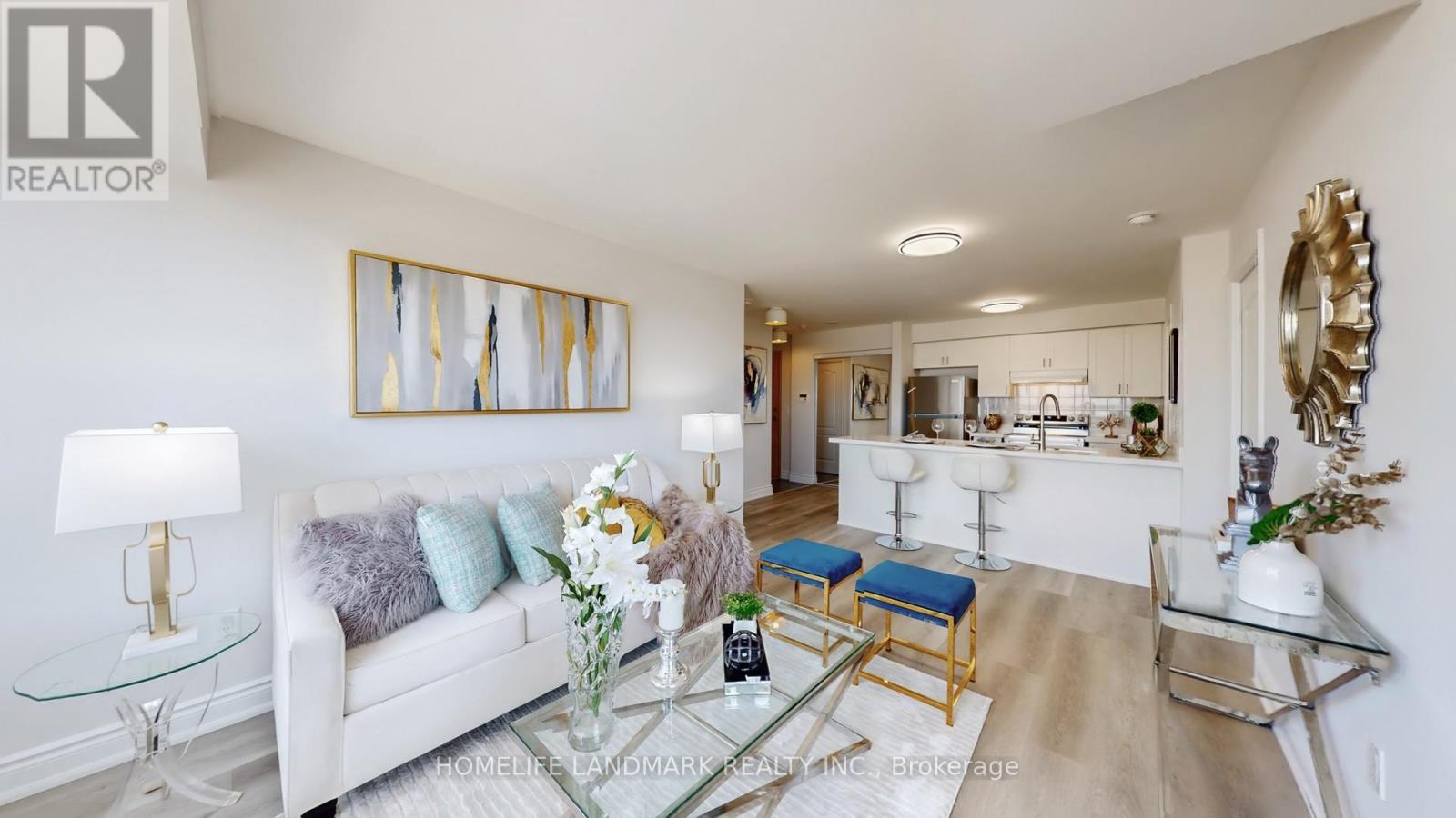 1107 - 50 Brian Harrison Way, Toronto, ON - Indoor Photo Showing Living Room