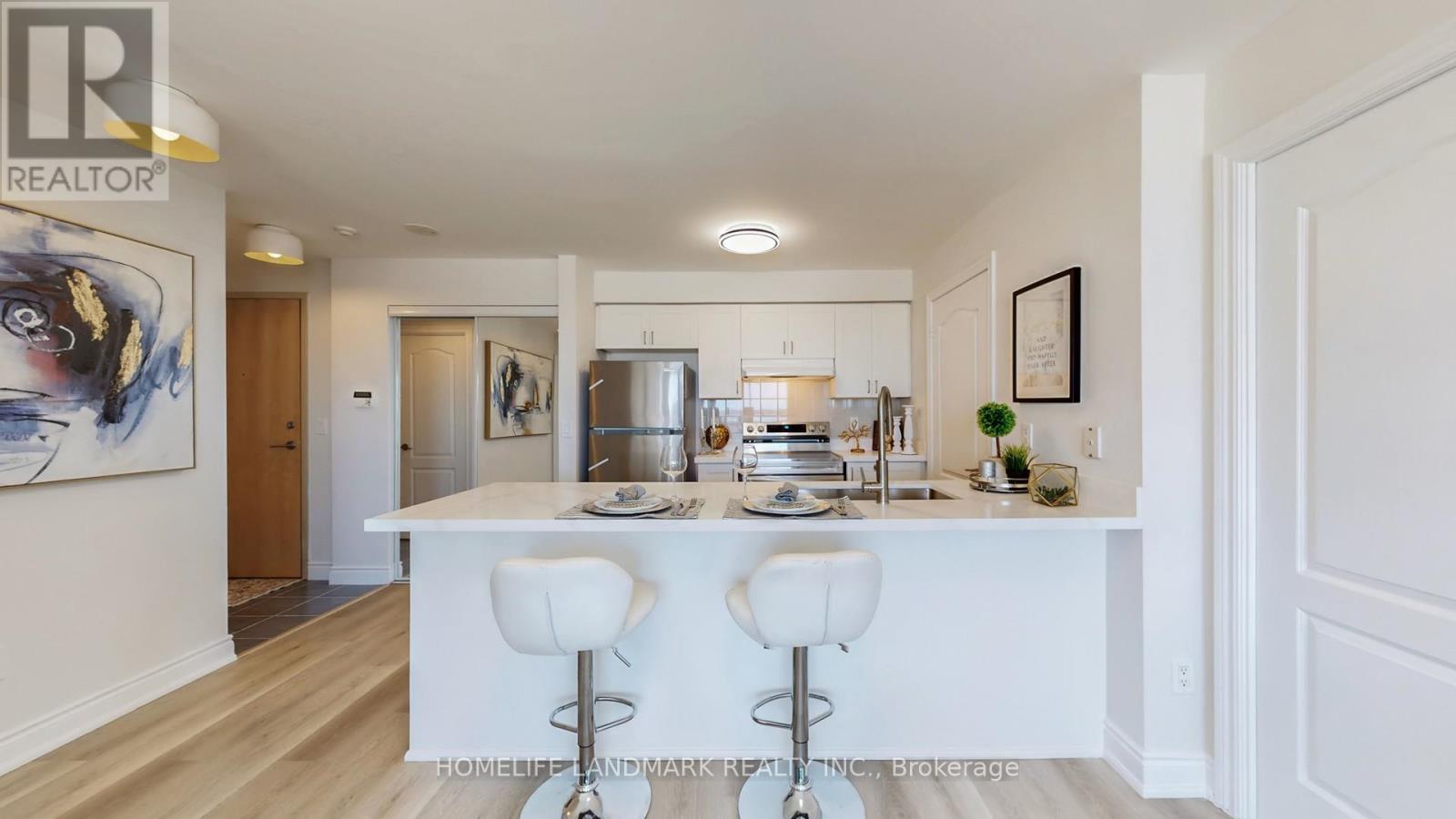 1107 - 50 Brian Harrison Way, Toronto, ON - Indoor Photo Showing Kitchen