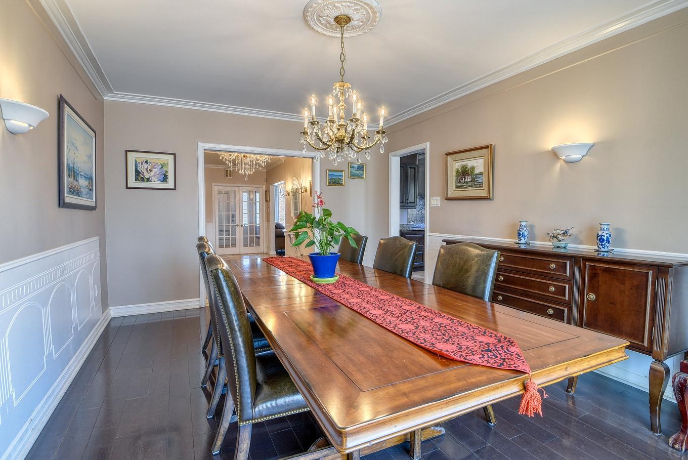 Dining room - 12 Rue Holly, Hampstead, QC - Indoor Photo Showing Dining Room
