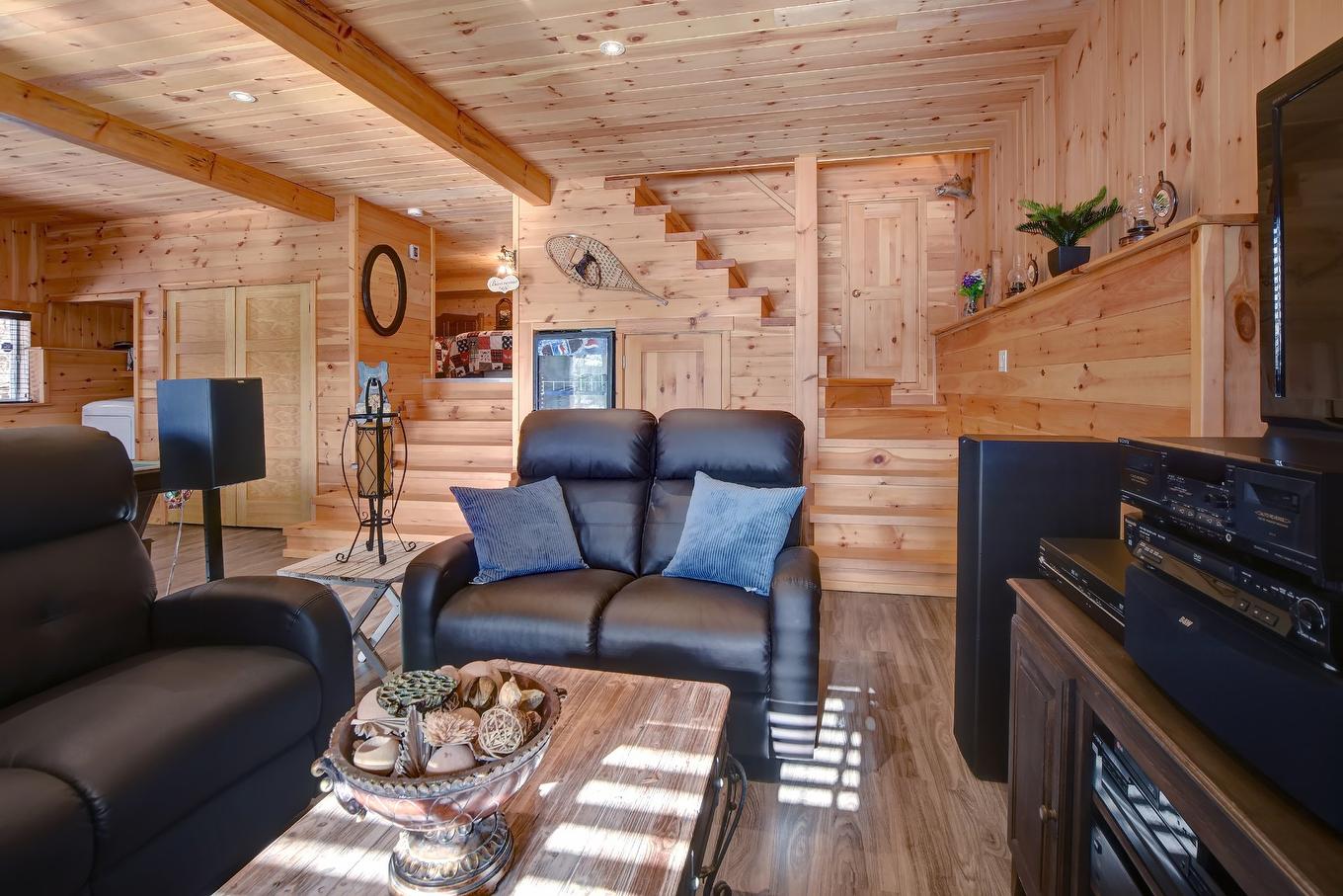 Family room - 142 Ch. Du Lac-Creux, Mandeville, QC - Indoor Photo Showing Living Room