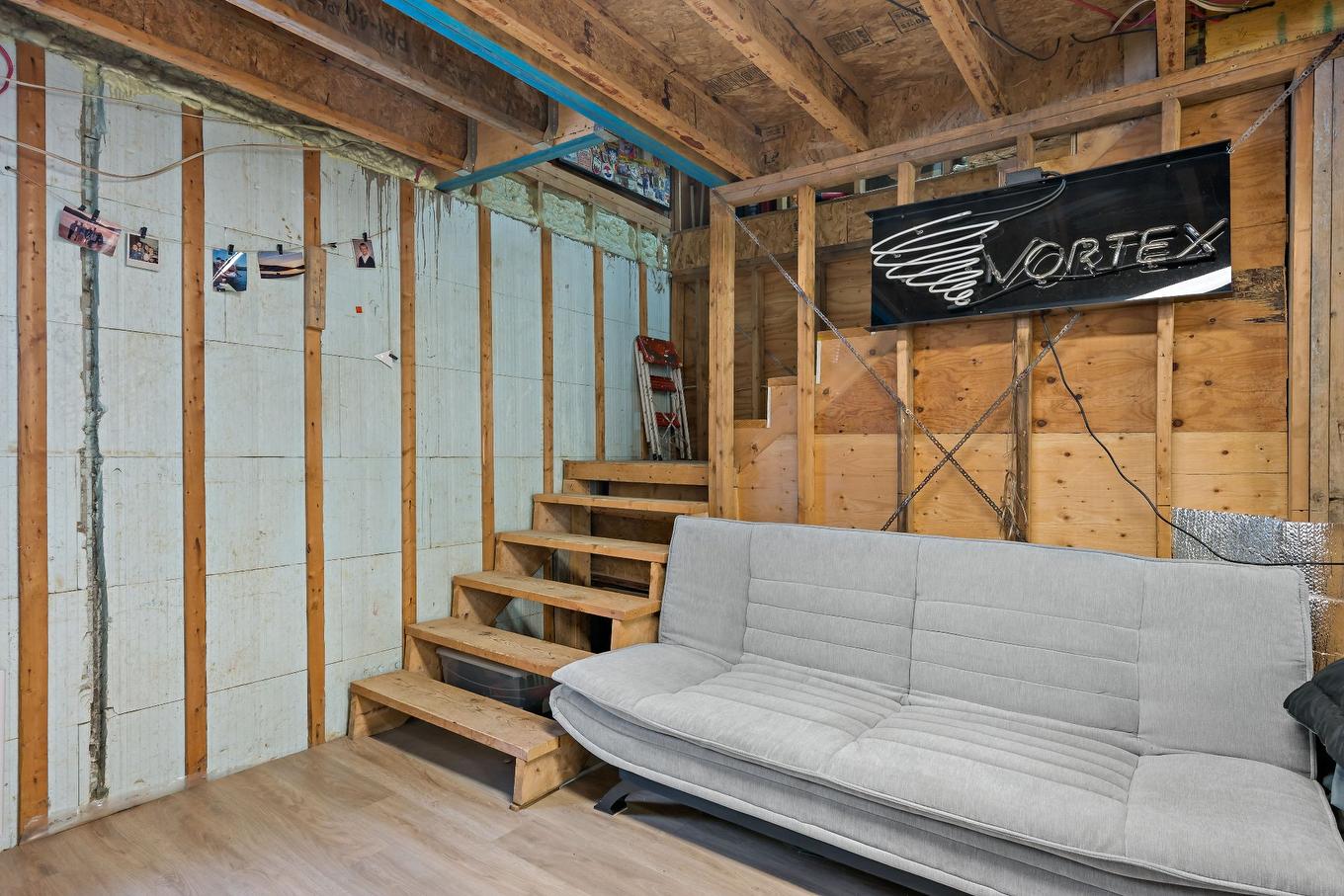 Family room - 104 Ch. Brière, Mont-Blanc, QC - Indoor Photo Showing Basement