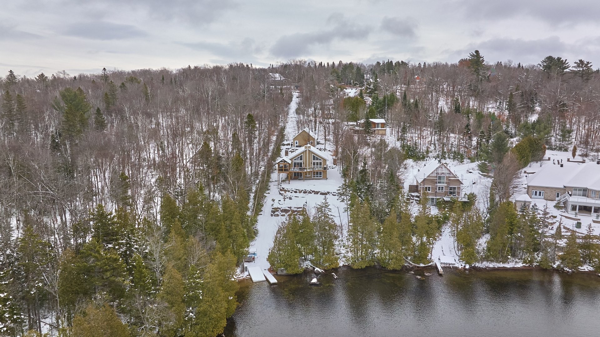 Aerial View - 513 Rue Chartier, Entrelacs, QC - Outdoor With View