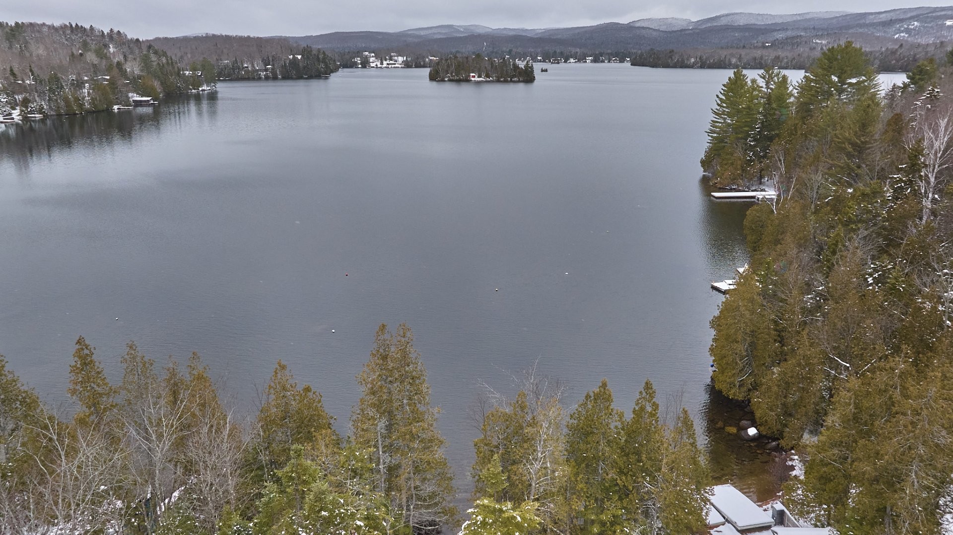 Aerial View - 513 Rue Chartier, Entrelacs, QC - Outdoor With Body Of Water With View