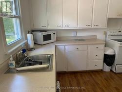 All white appliances. -