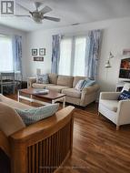 Lots of seating. Futon couch for sleeping. -