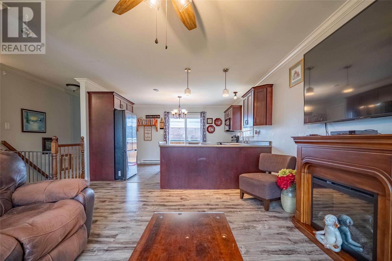 12 Bridgeport Street, Paradise, NL - Indoor Photo Showing Living Room With Fireplace