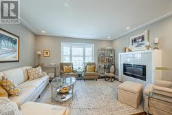 Spacious Living Room with Fireplace -