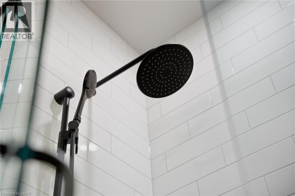 Bathroom view of a tile shower - 29 Weymouth Street Unit# 18, Elmira, ON - Indoor Photo Showing Other Room