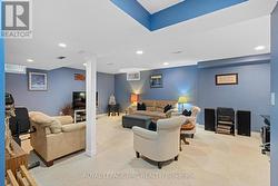 Large lower level family room -
