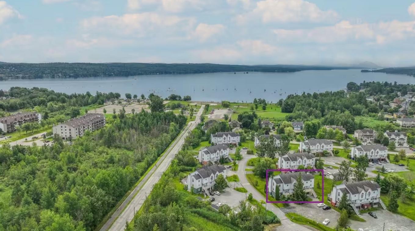 Photo aérienne - 432-2344 Place Du Village, Magog, QC - Outdoor With Body Of Water With View