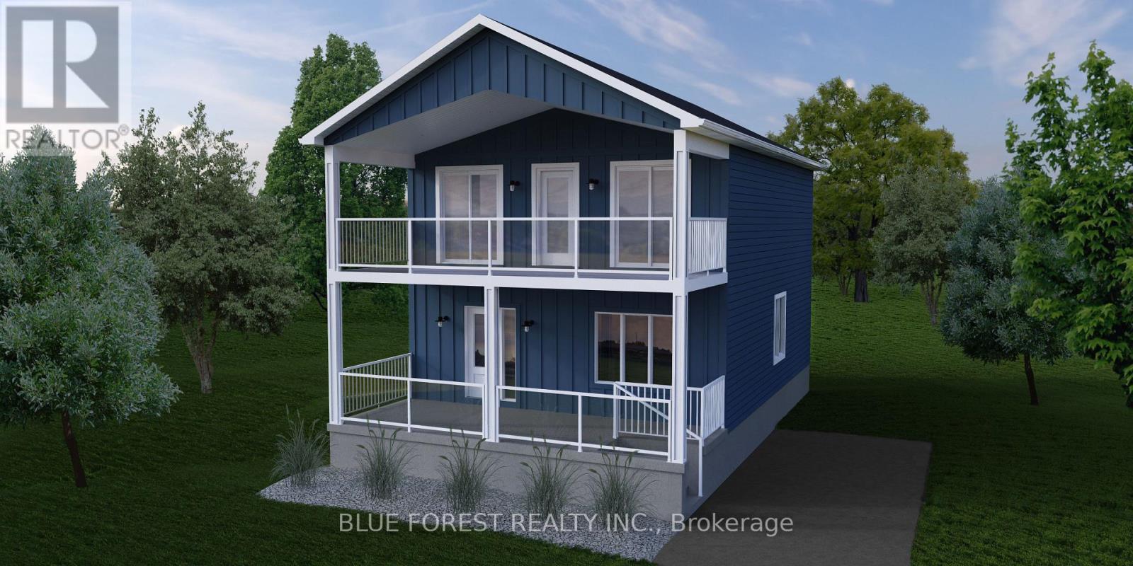 BOARDWALK Model in Deep Ocean Blue - 154 Maud Street, Central Elgin (Port Stanley), ON - Outdoor