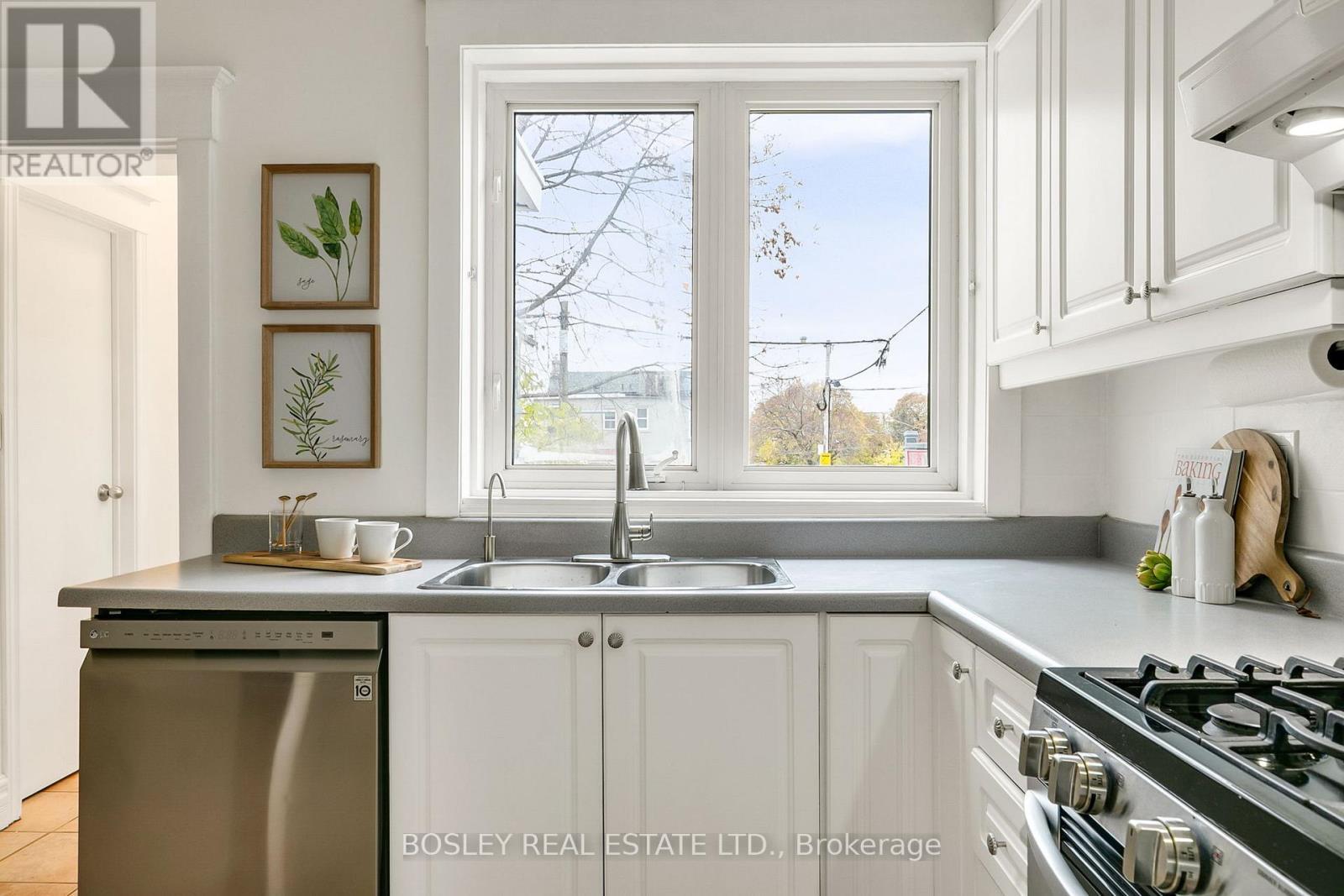 Main And Rear - 108 Moberly Avenue, Toronto, ON - Indoor Photo Showing Kitchen With Double Sink