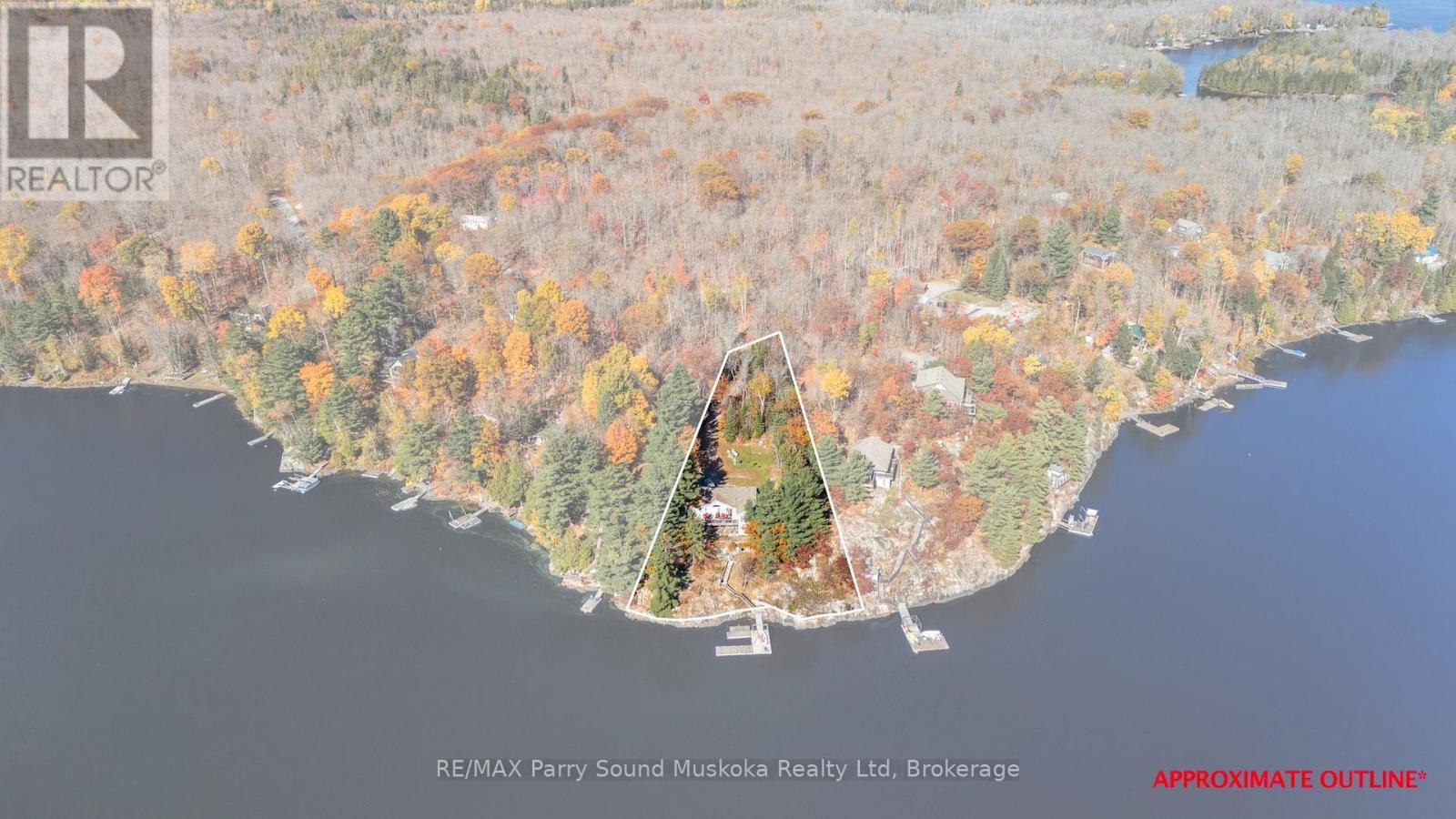 Approximate outline - 215 Dunchurch Estates Road, Whitestone (Hagerman), ON - Outdoor With Body Of Water With View