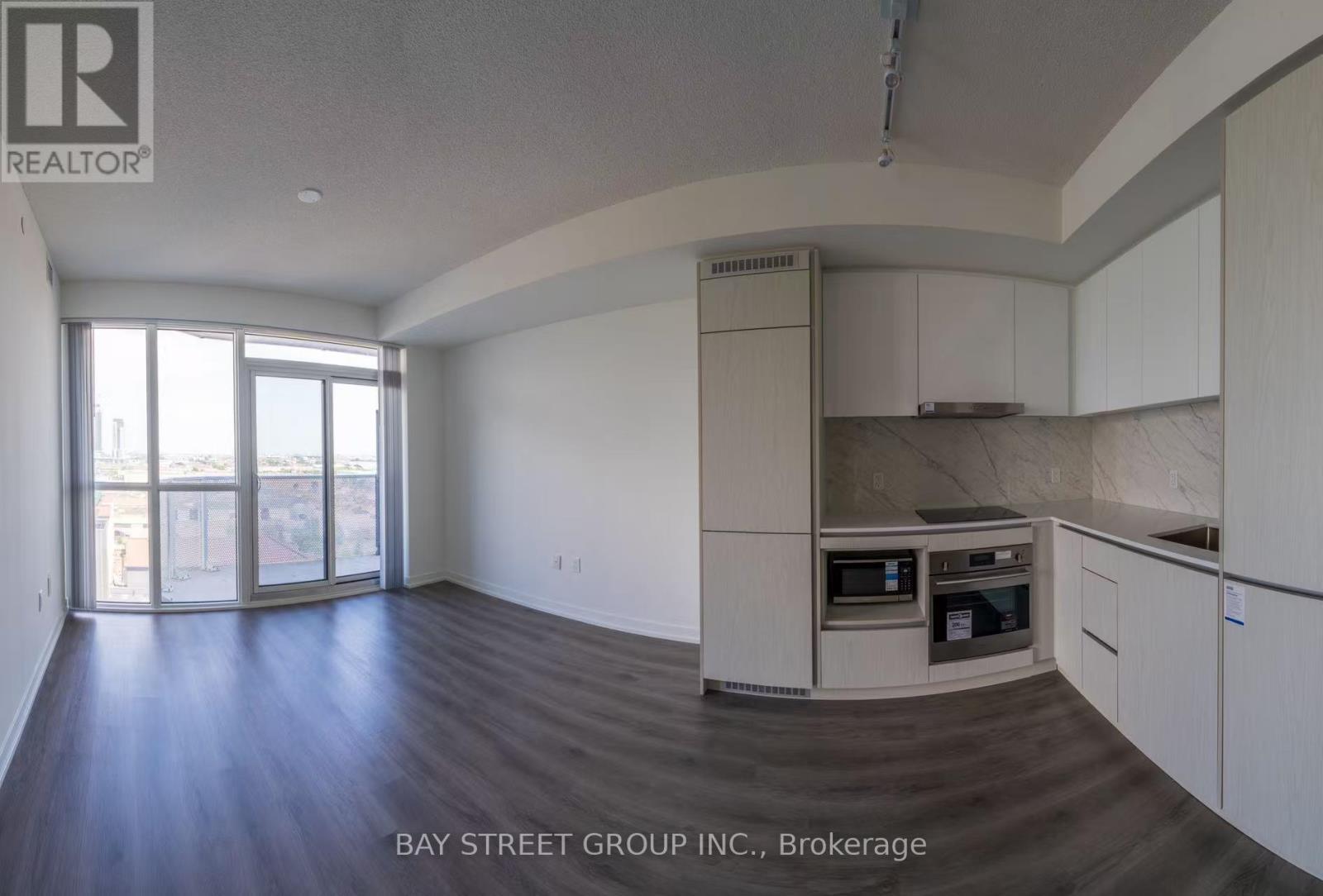 Kitchen with Living area - 1105 - 28 Interchange Way, Vaughan, ON - Indoor Photo Showing Kitchen