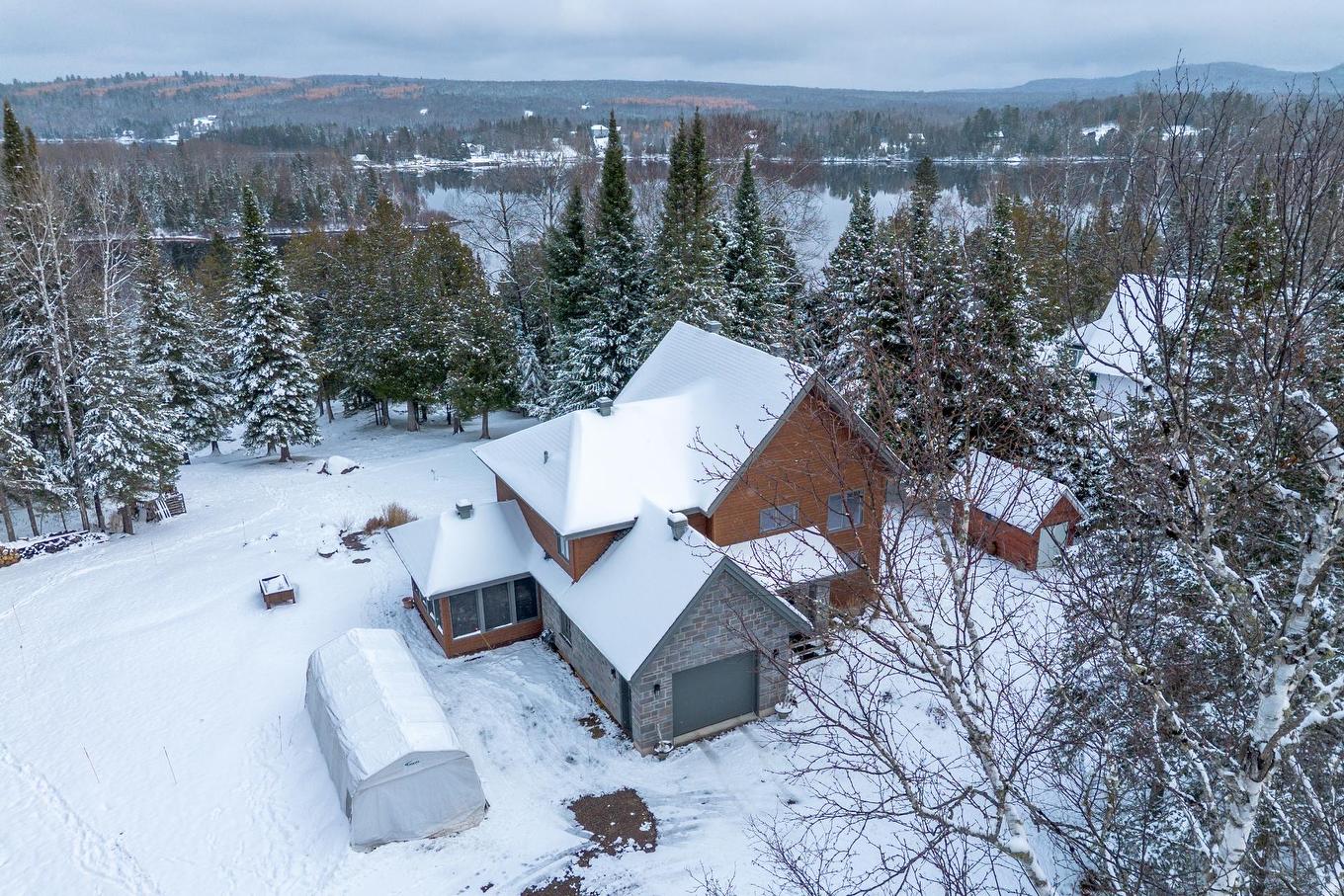 Aerial photo - 421 Ch. Ferland, Saint-Michel-Des-Saints, QC - Outdoor With View
