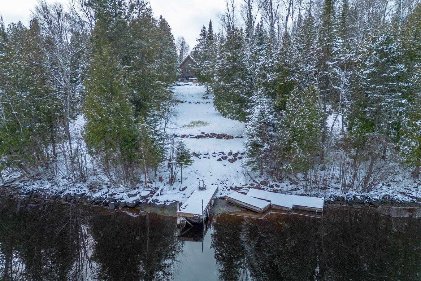 Aerial photo - 421 Ch. Ferland, Saint-Michel-Des-Saints, QC - Outdoor With View