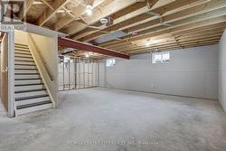 future family room - stairs from interior -