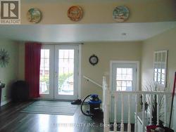 Dining room with patio door -