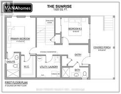 SUNRISE First Floor Plan -