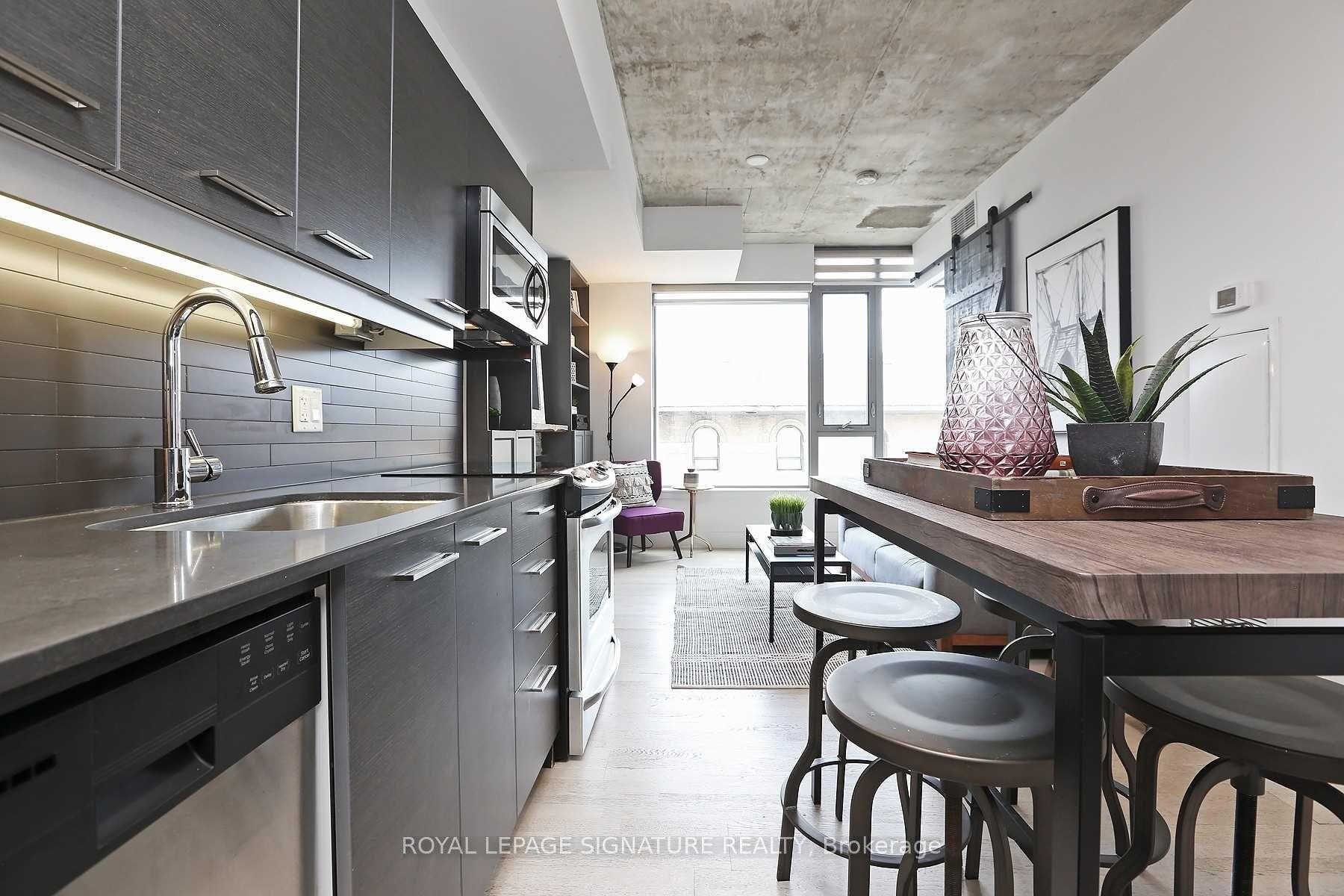 312-630 Queen Street E, Toronto, ON - Indoor Photo Showing Kitchen With Double Sink