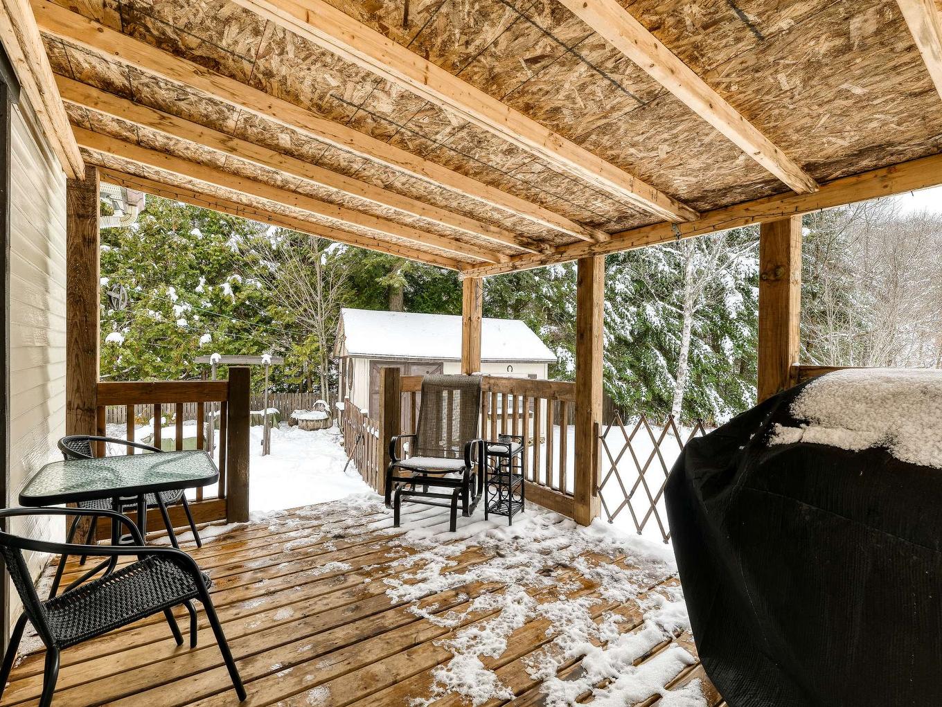 Patio - 315 Rg Lapierre, Sainte-Béatrix, QC - Outdoor With Deck Patio Veranda With Exterior