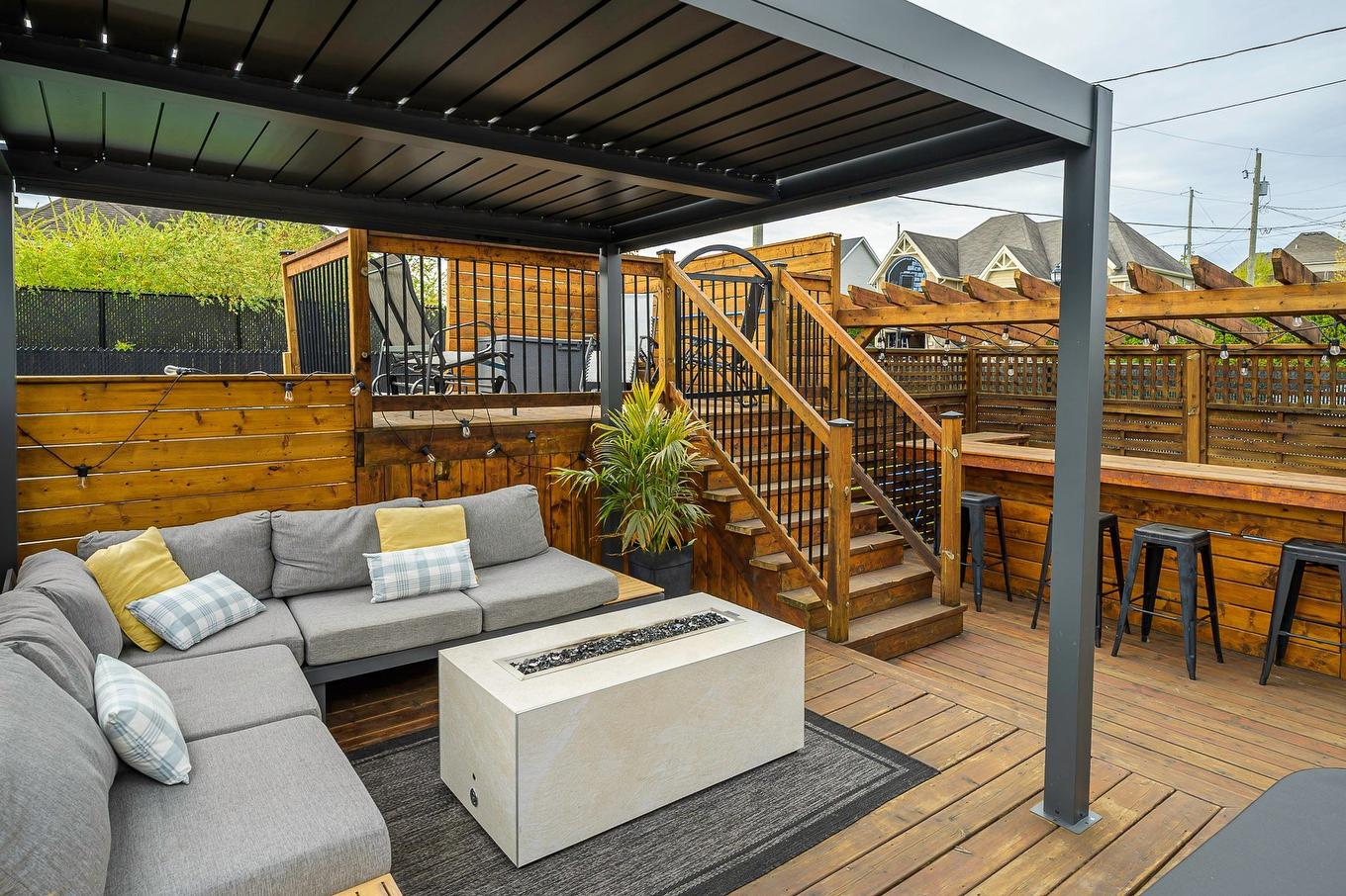 Patio - 1099 Rue Mozart, Prévost, QC - Outdoor With Deck Patio Veranda With Exterior