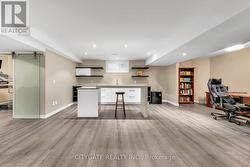 Custom Built-In Bar with Island -