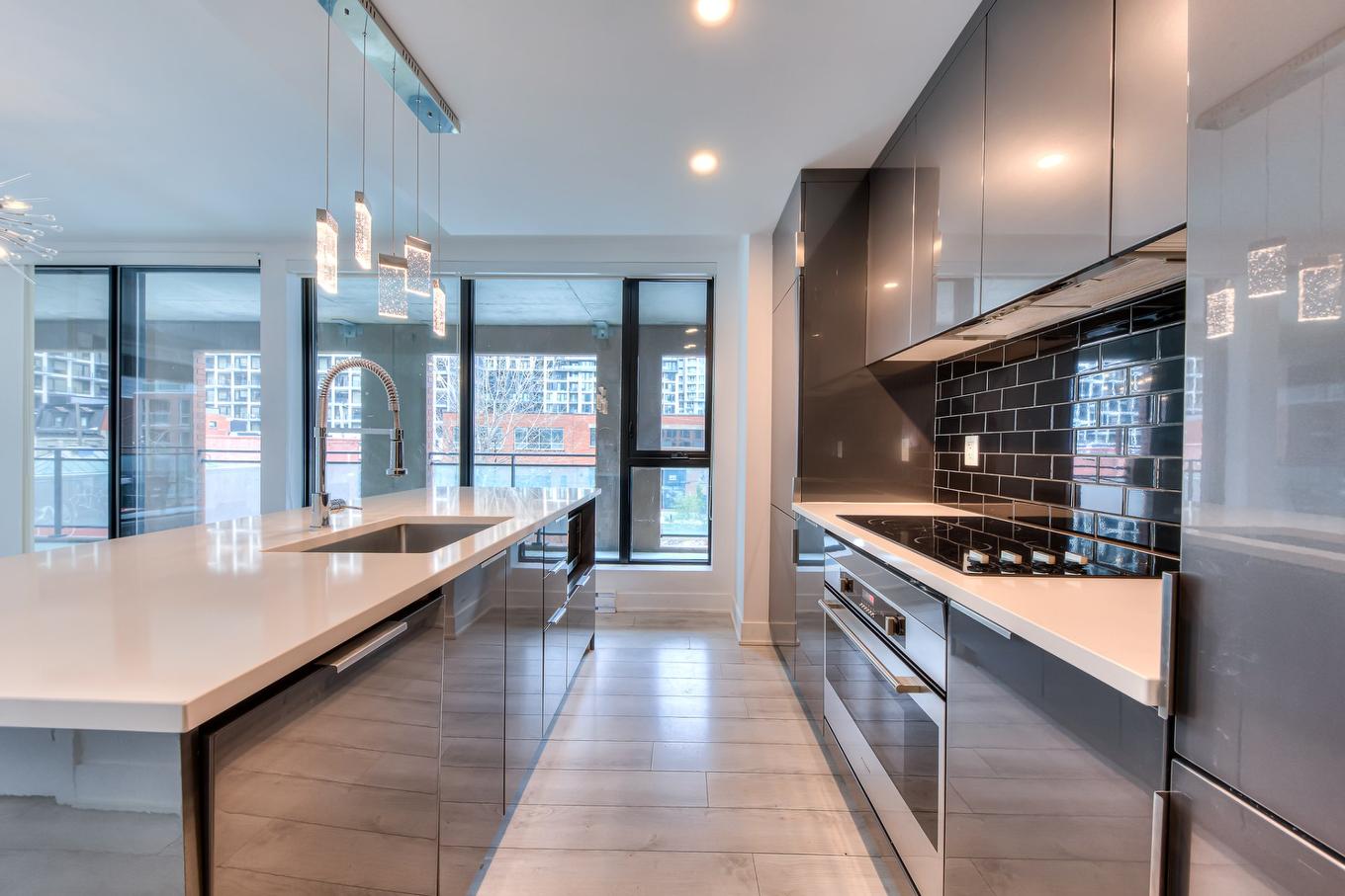 Kitchen - 306-1165 Rue Wellington, Montréal (Le Sud-Ouest), QC - Indoor Photo Showing Kitchen With Upgraded Kitchen