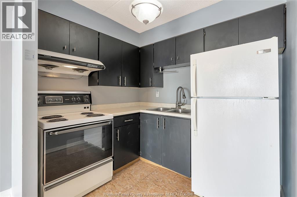150 Park West Unit# 1414, Windsor, ON - Indoor Photo Showing Kitchen With Double Sink
