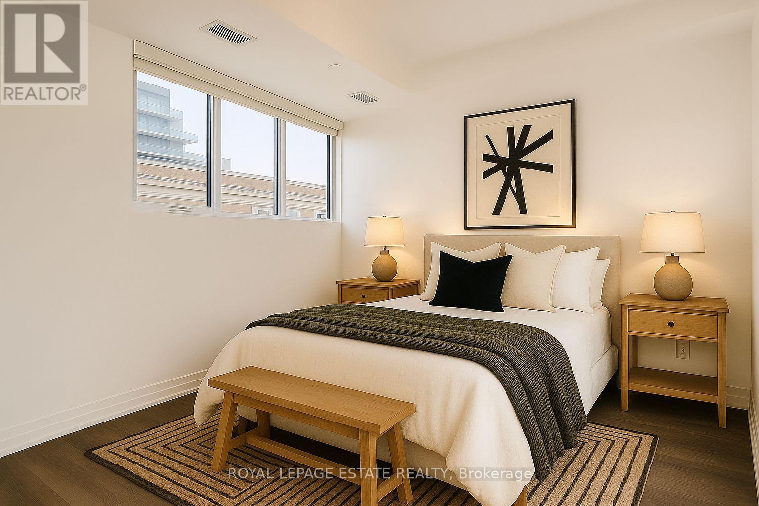 Virtual Staging - 304 - 2301 Danforth Avenue, Toronto, ON - Indoor Photo Showing Bedroom