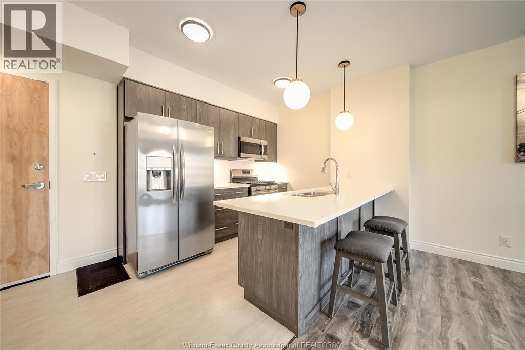 480 Fairview Boulevard Unit# 105, Windsor, ON - Indoor Photo Showing Kitchen With Stainless Steel Kitchen With Double Sink