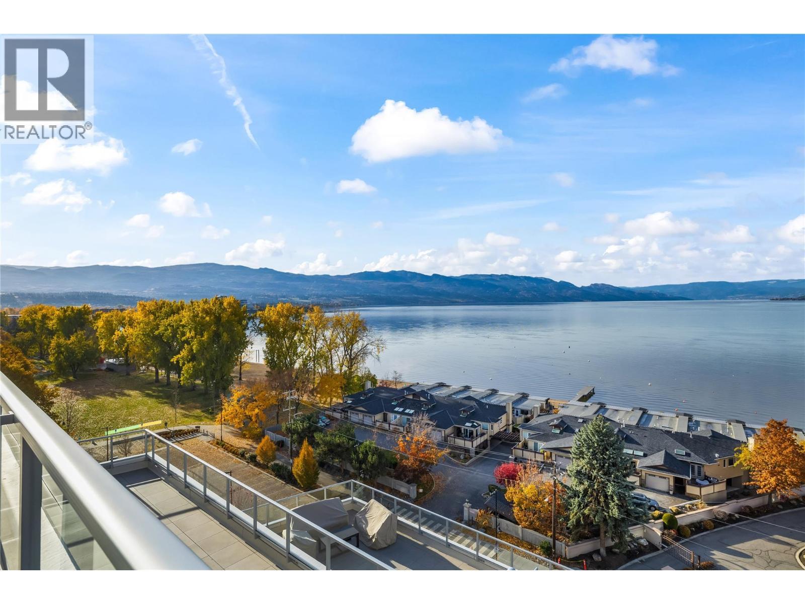 View from Terrace - 3340 Lakeshore Road Unit# 902, Kelowna, BC - Outdoor With Body Of Water With View
