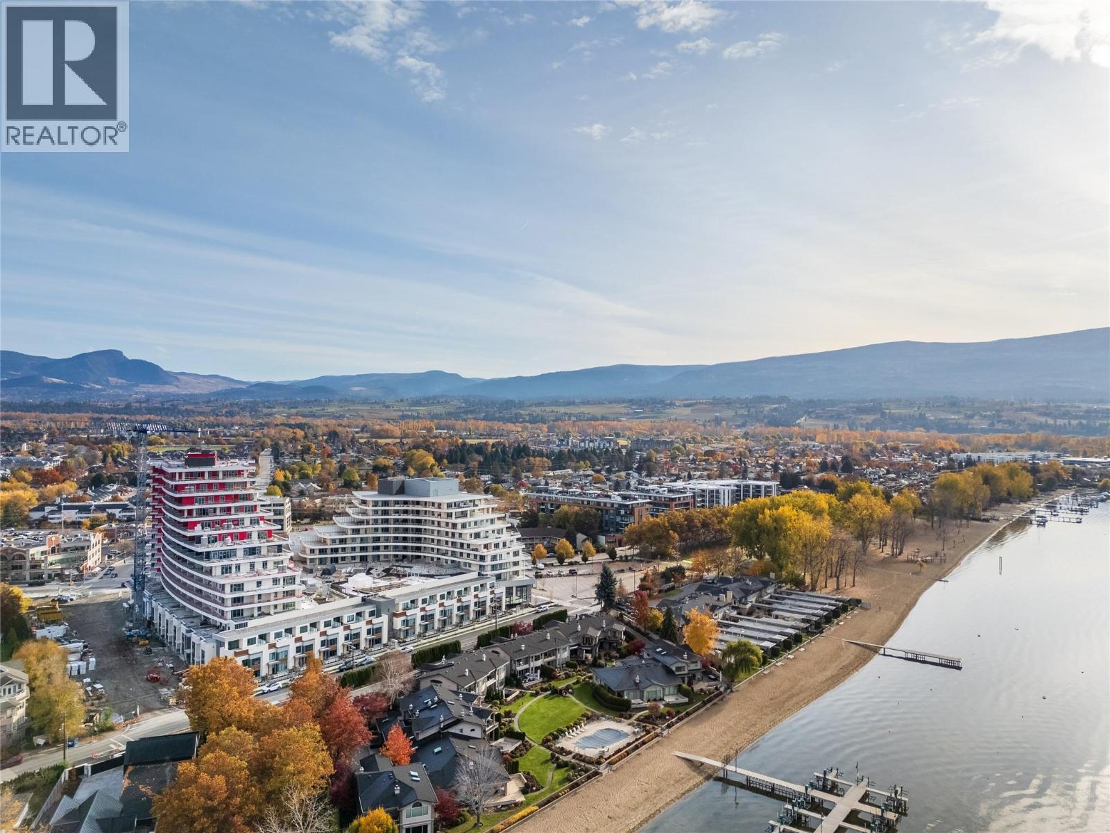 Aerial View - 3340 Lakeshore Road Unit# 902, Kelowna, BC - Outdoor With View