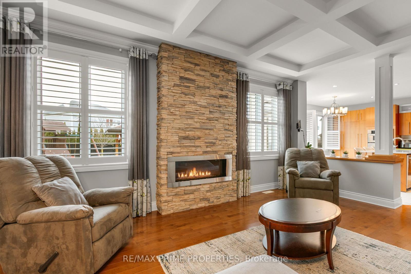 72 Branthaven Street, Ottawa, ON - Indoor Photo Showing Living Room With Fireplace