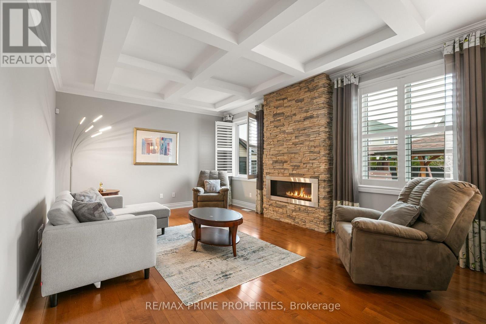 72 Branthaven Street, Ottawa, ON - Indoor Photo Showing Living Room With Fireplace