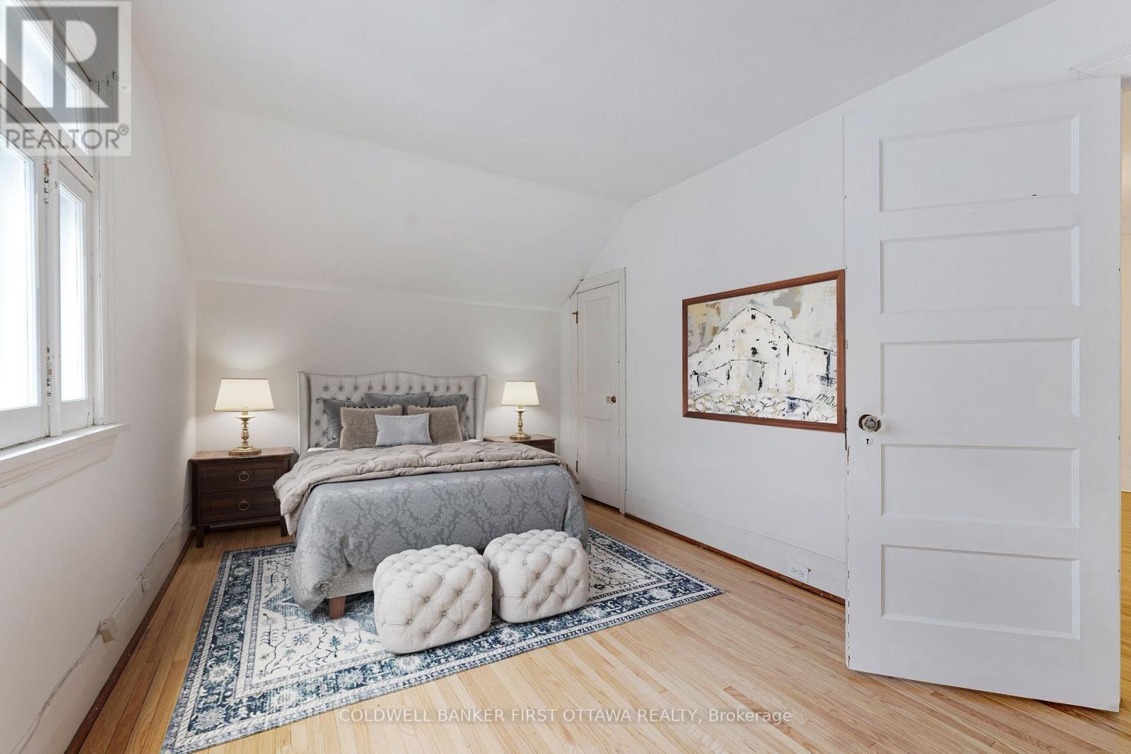 this image has been virtually staged - 2 Gladstone Avenue, Smiths Falls, ON - Indoor Photo Showing Bedroom