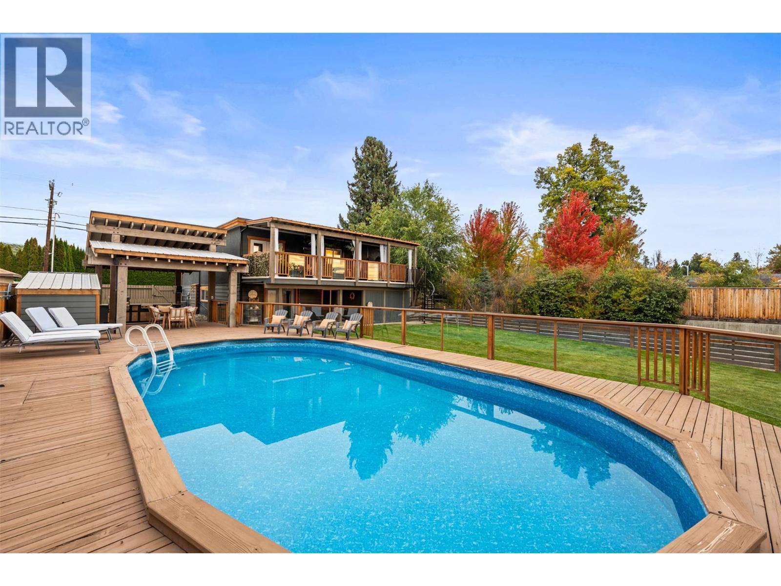 3588 Spiers Road, Kelowna, BC - Outdoor With Deck Patio Veranda With Backyard