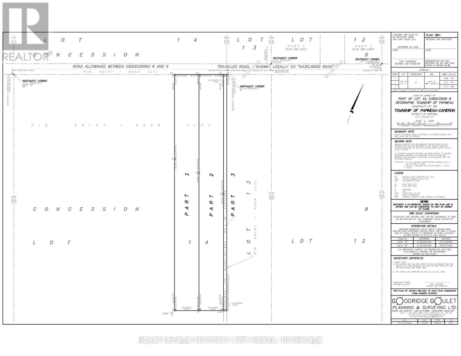 Lt 14 Part 2 Hazelwood Road, Papineau-Cameron (Papineau Cameron), ON