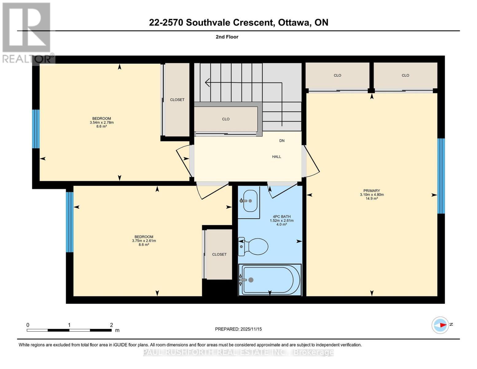 Floor Plan-Second Level - 22 - 2570 Southvale Crescent, Ottawa, ON - Other