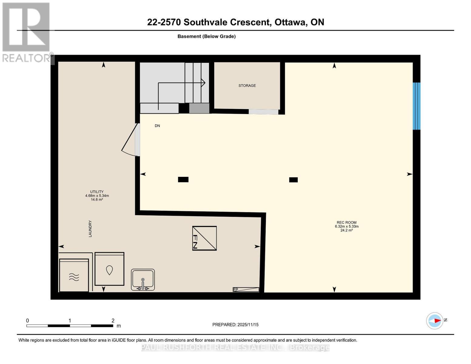 Floor Plan-Basement - 22 - 2570 Southvale Crescent, Ottawa, ON - Other