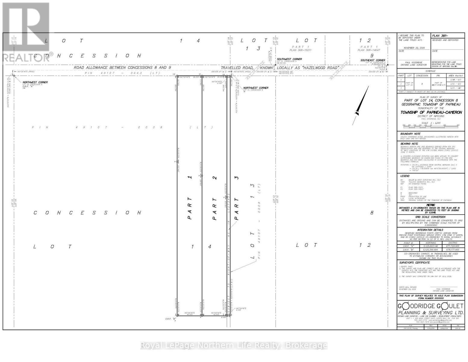 Lt 14 Part 1 Hazelwood Road, Papineau-Cameron (Papineau Cameron), ON