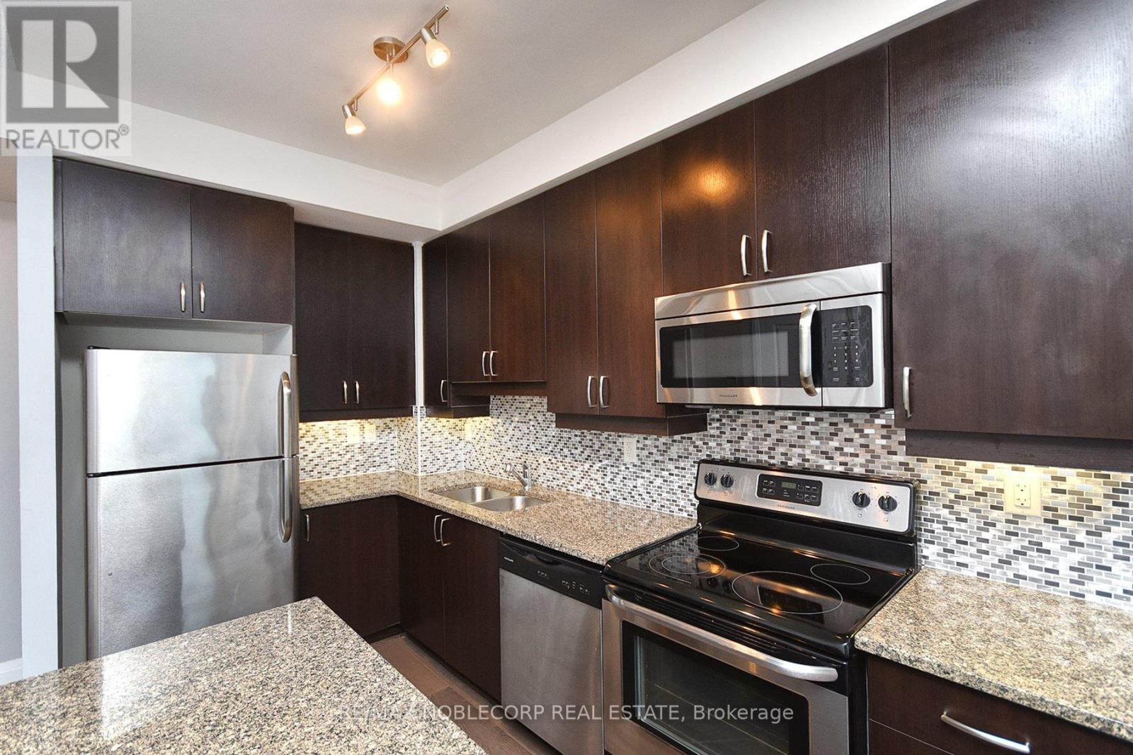 802 - 1185 The Queensway, Toronto, ON - Indoor Photo Showing Kitchen With Stainless Steel Kitchen With Double Sink With Upgraded Kitchen