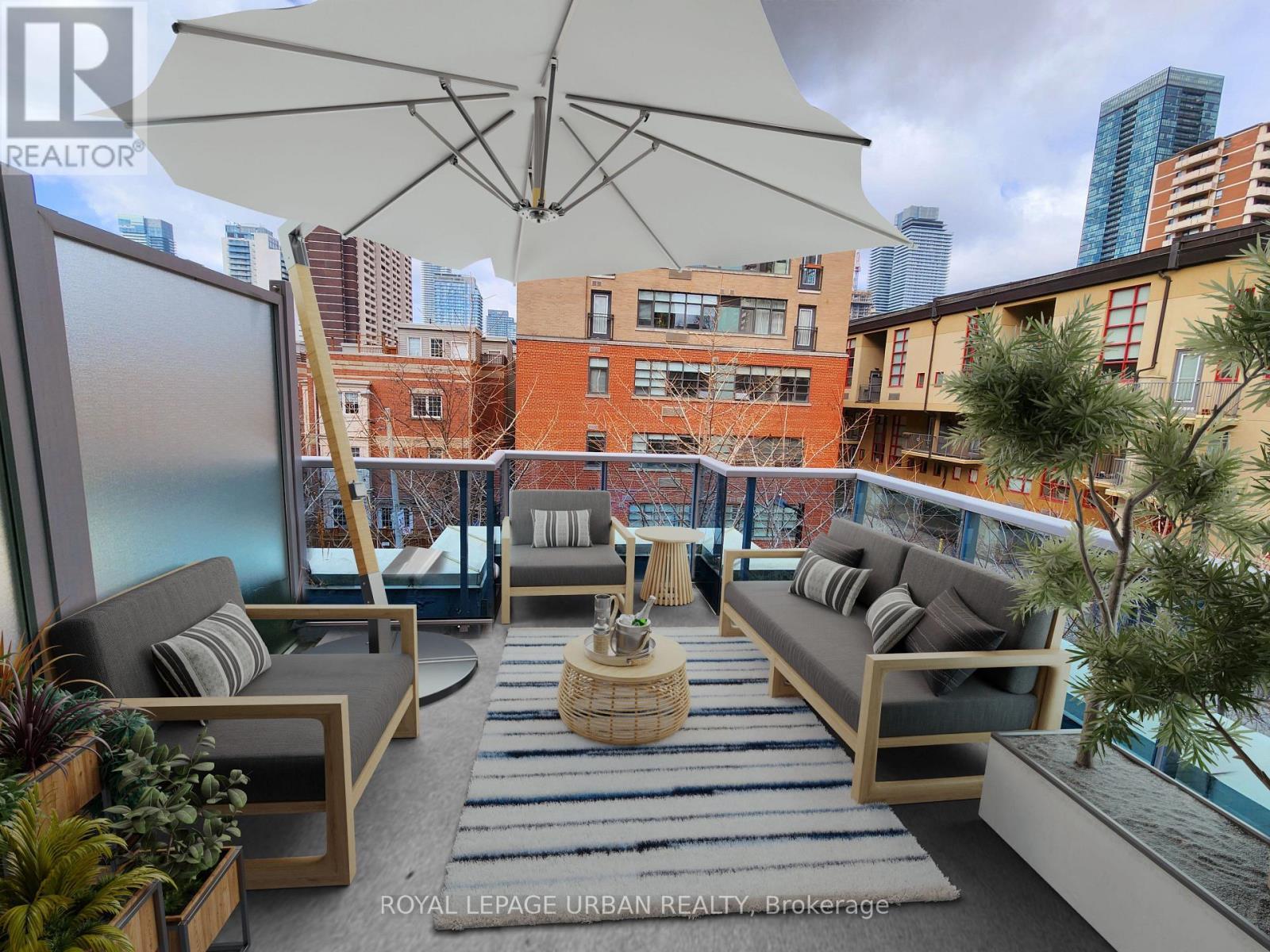 110 sqft terrace - L201 - 150 Homewood Avenue, Toronto, ON - Outdoor