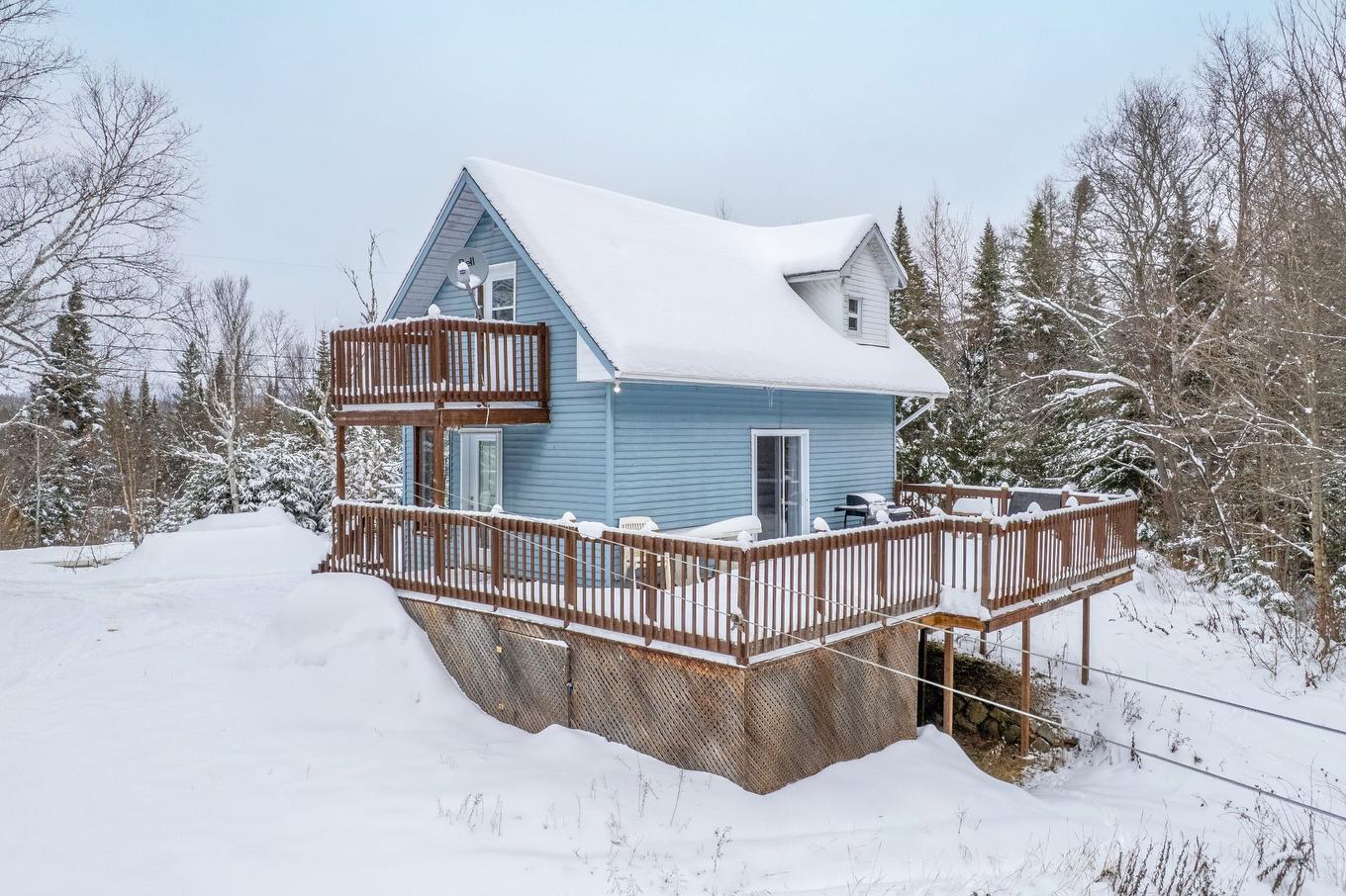 Exterior - 352 Ch. Du Lac-Rossignol, Lac-Supérieur, QC - Outdoor With Balcony