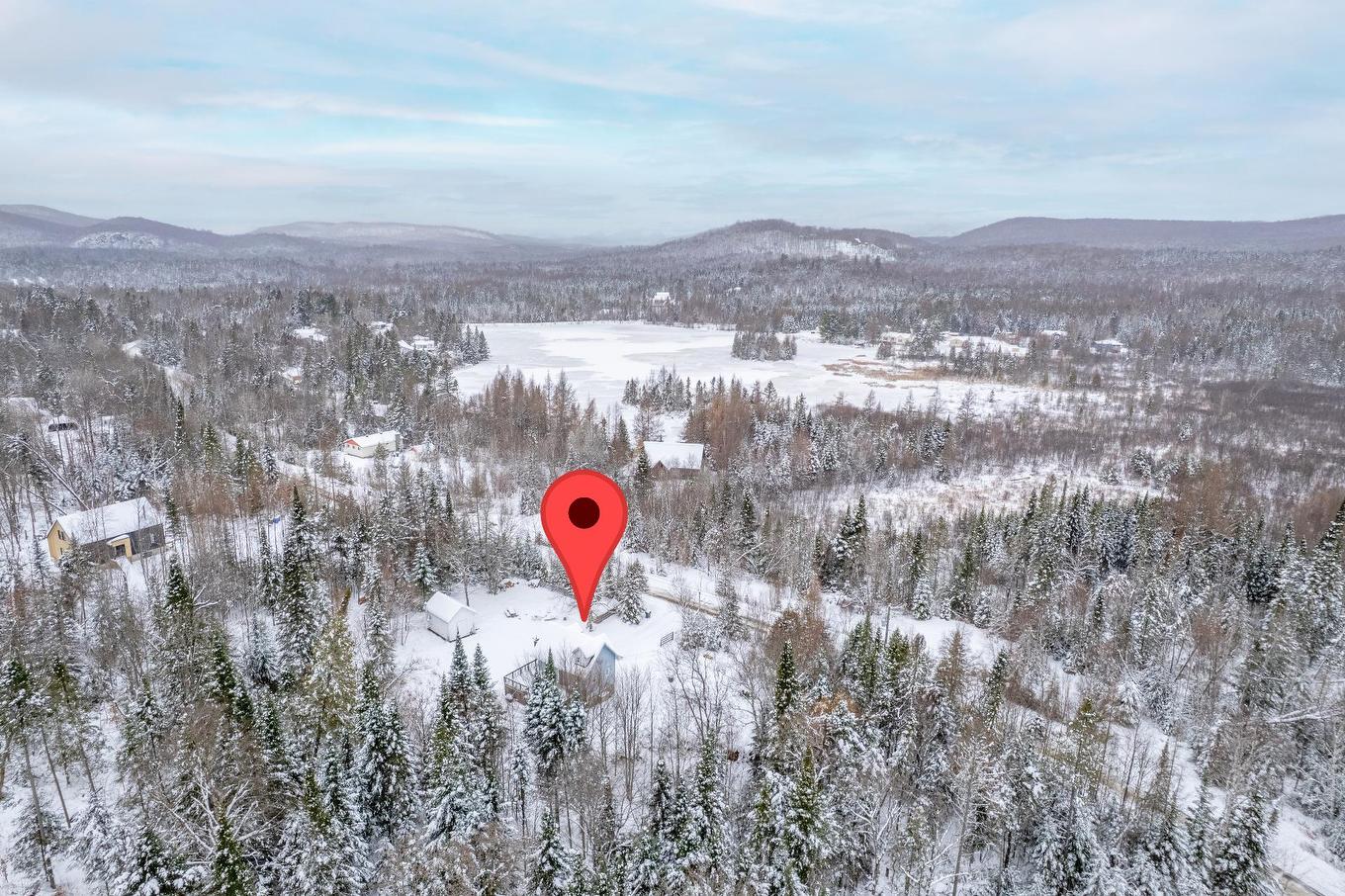 Aerial photo - 352 Ch. Du Lac-Rossignol, Lac-Supérieur, QC - Outdoor With View