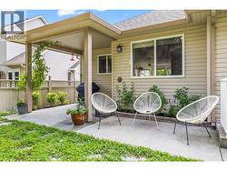 Backyard patio off of the kitchen -