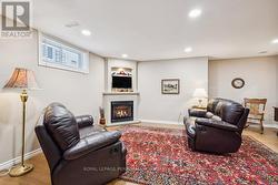 Rec Room With Gas Fireplace -