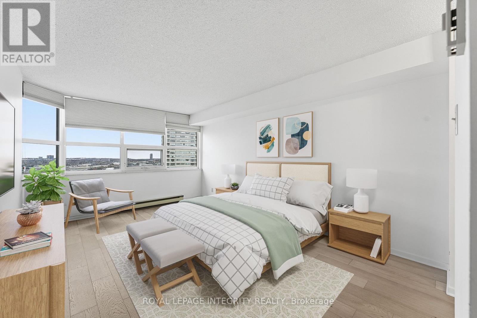 virtually staged for inspiration - 2303 - 1510 Riverside Drive, Ottawa, ON - Indoor Photo Showing Bedroom