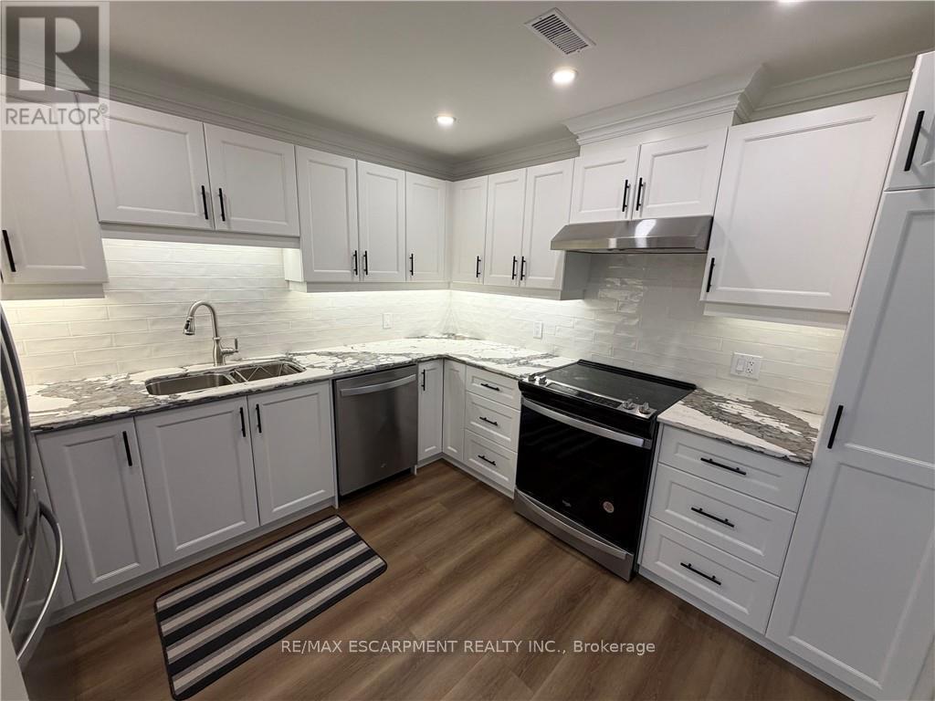 59 Szollosy Circle, Hamilton, ON - Indoor Photo Showing Kitchen With Double Sink With Upgraded Kitchen